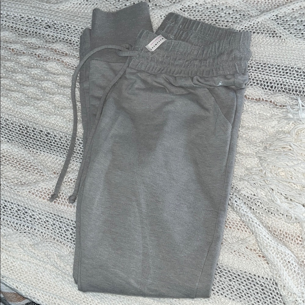 Gray Free People Movement Jogger Pants